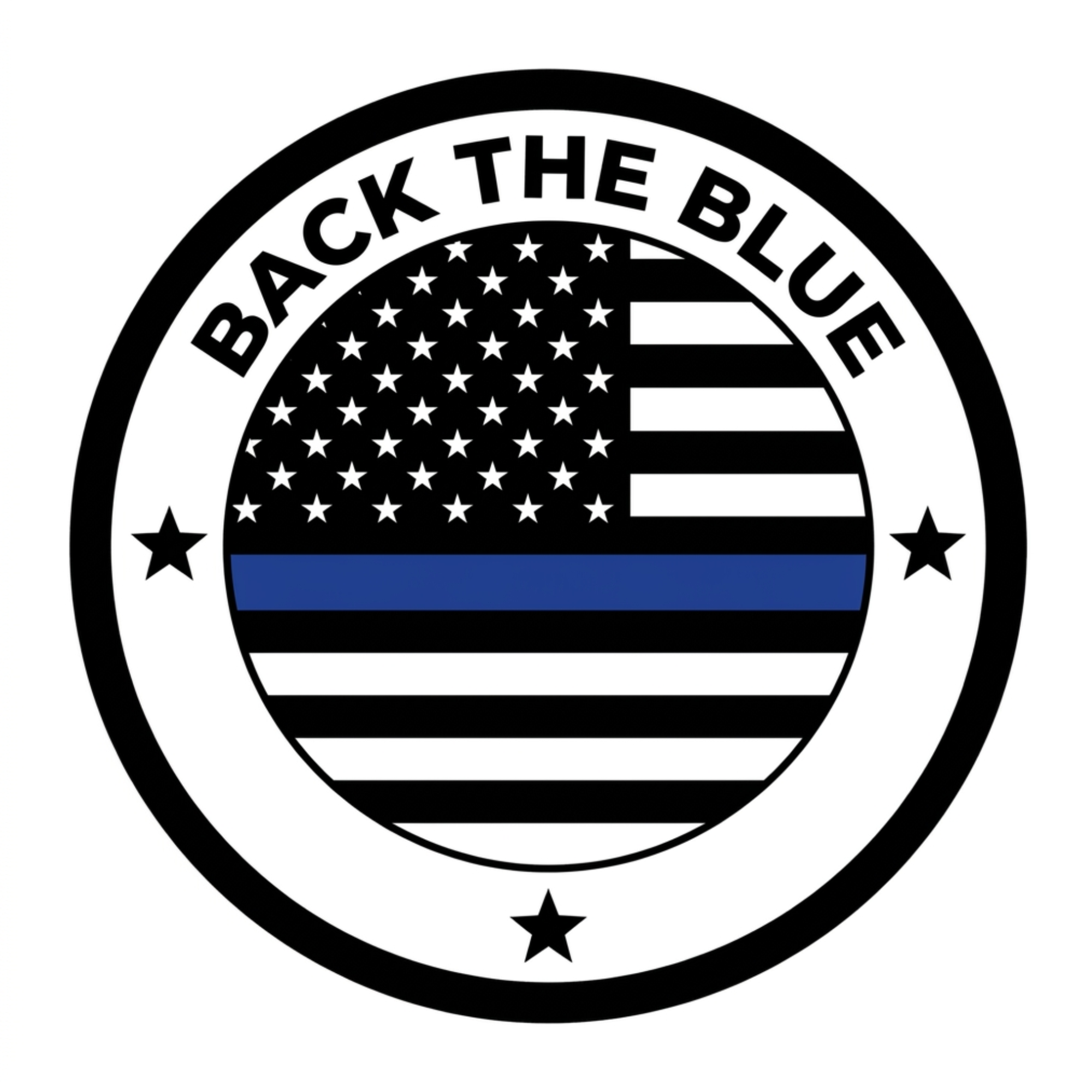 Back the Blue — Clean PNG artwork