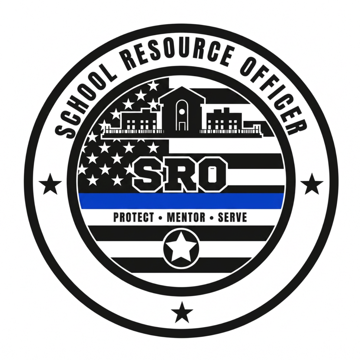 School Resource Officer (SRO) — Clean PNG artwork